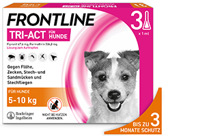 FRONTLINE Tri-Act Lait pour chien 5-10 kg, 3 pces