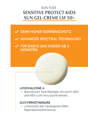 EUCERIN Gel-crème Sun Kids LSF 50+, 200 ml