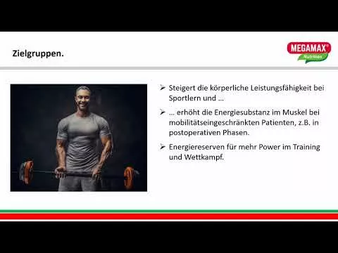 Vidéo sur Créatine monohydratée 100% Mega, 500 g