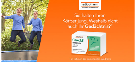 GINKOBIL-ratiopharm 120 mg comprimés pelliculés, 30 pc
