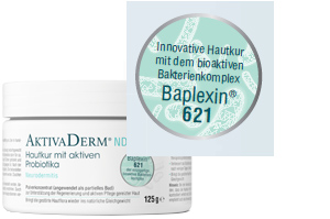 AKTIVADERM ND Cure pour la peau contre la dermatite atopique avec probiotiques, 125 g
