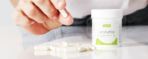 NUPURE probaflor Probiotiques pour l'assainissement de l'intestin, 60 cps