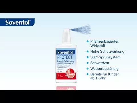 Vidéo sur Soventol PROTECT spray anti-moustique intensif, 100 ml