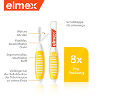 ELMEX Brosses interdentaires ISO Gr.4 0,7 mm jaune, 8 pces