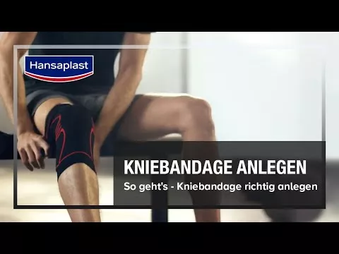 Vidéo sur Bandage de genou Hansaplast Sport taille L/XL, 1 pièce