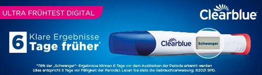 CLEARBLUE Test de grossesse précoce Ultra digital, 2 pièces