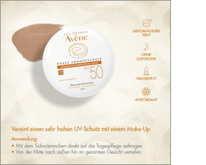 AVENE Crème solaire compacte SPF 50 sand, 10 g
