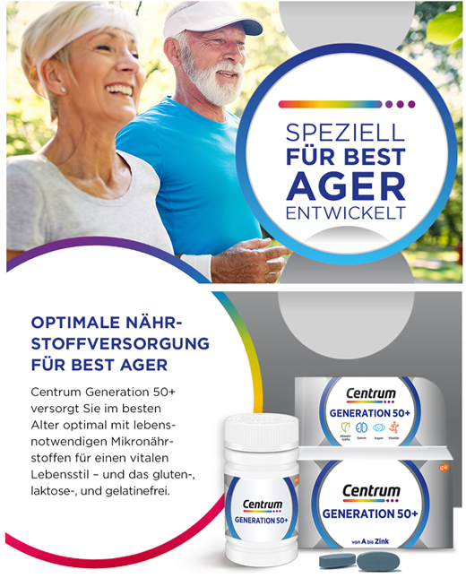 CENTRUM Comprimés Génération 50+, 30 comprimés