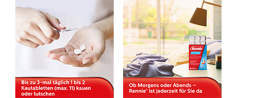 RENNIE Comprimés à mâcher, 24 pièces