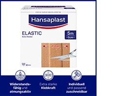 HANSAPLAST Pansement élastique 6 cmx5 m, 1 pc