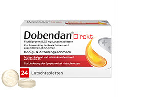 DOBENDAN Direkt Flurbiprofen 8,75 mg pastilles à sucer, 24 pces