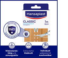 HANSAPLAST Pansement Classic 8cm x1 m, 1 pc