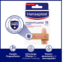 HANSAPLAST Elastic Finger Strips, 16 pièces