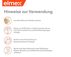 ELMEX Brosses interdentaires ISO Gr.1 0,45 mm orange, 8 pces