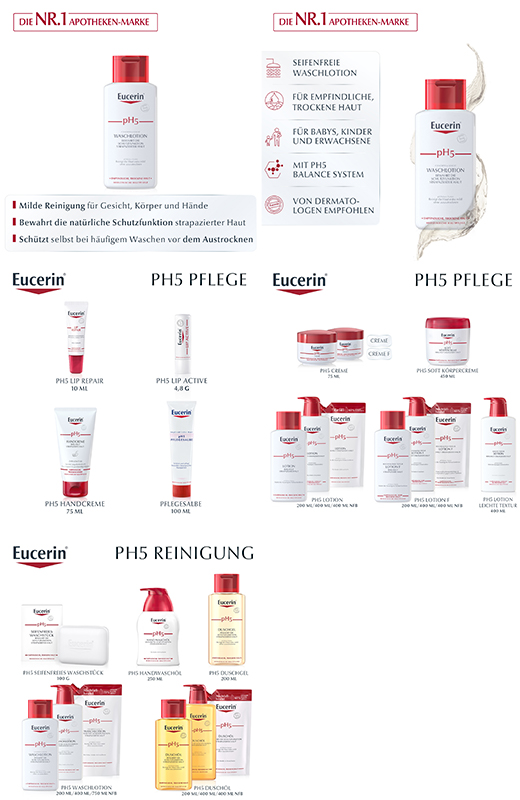 EUCERIN pH5 lotion lavante pour peaux sensibles, 200 ml