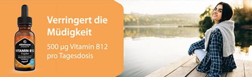 VITAMIN B12 100 µg hautement dosée vegan gouttes, 50 ml