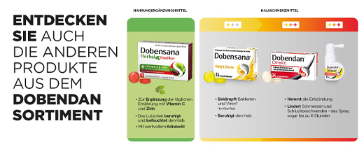 DOBENSANA Herbal vitamine C, pastillage de cerises & Pastillage de zinc, 16 pcs
