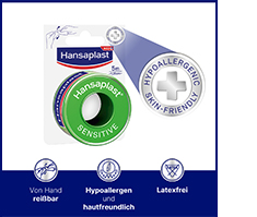 HANSAPLAST Bande de fixation Sensitive 1,25 cmx5 m, 1 pc