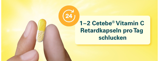 CETEBE Vitamine C en gélules à libération prolongée 500 mg, 60 gélules