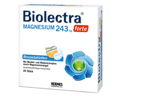 BIOLECTRA Magnésium 243 mg forte Orange, 40 comprimés effervescents