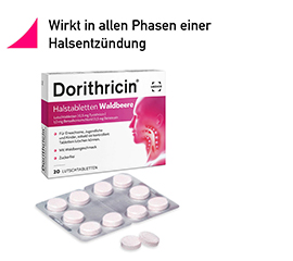 DORITHRICIN Pastilles pour la gorge aux baies des bois, 40 pces