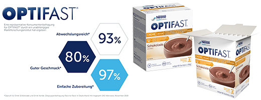OPTIFAST Crème chocolat en poudre, 8X55 g