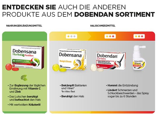 DOBENSANA Herbal vitamine C, pastillage de cerises & Pastillage de zinc, 36 pcs