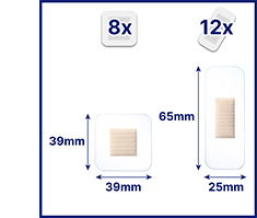 HANSAPLAST Pansement adhésif Aqua Protect, 20 pièces