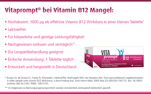 VITAPROMPT 1000 microgrammes comprimés pelliculés, 50 pc