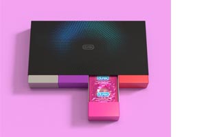 DUREX Préservatifs Fun Explosion Mix de 4 sortes, 40 pc