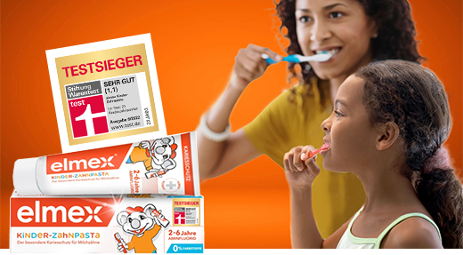 ELMEX Boîte pliante de dentifrice pour enfants, 50 ml