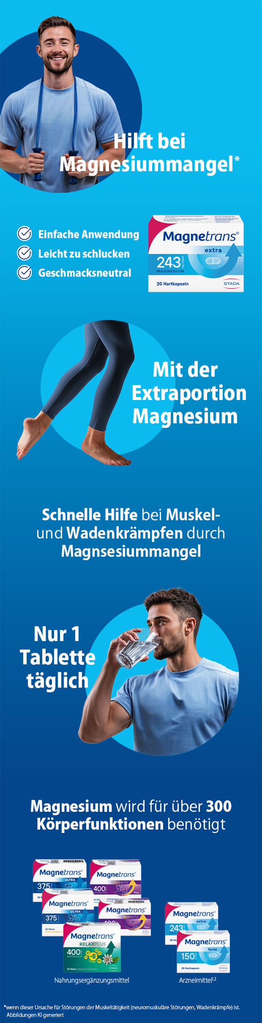MAGNETRANS extra 243 mg gélules dures, 100 pcs