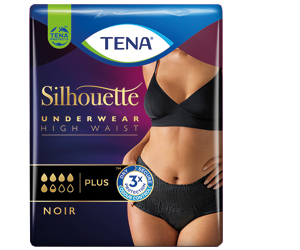 TENA SILHOUETTE plus M noir, 9 pces