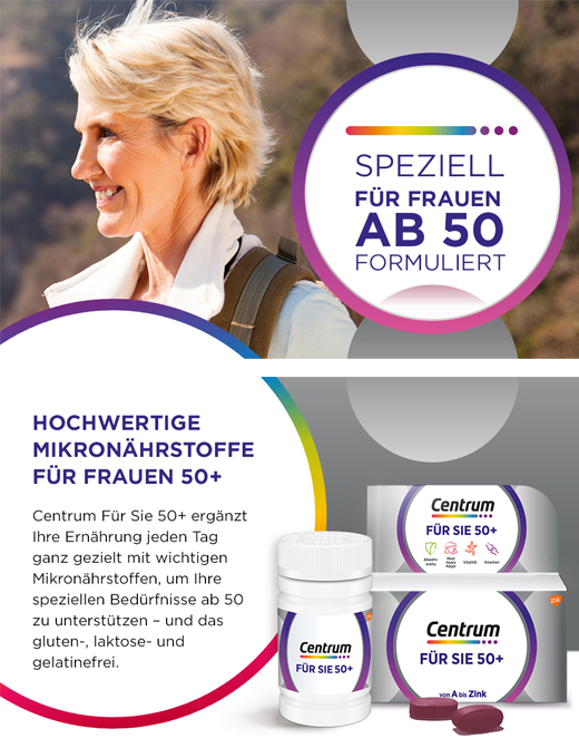 CENTRUM Capsules 50+ pour elle, 30 capsules
