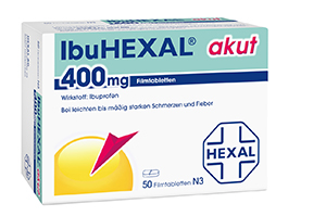 IBUHEXAL akut 400 comprimés pelliculés, 50 pc