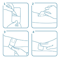 LEUKOMED Skin sensitive stérile 8x10 cm, 5 pces