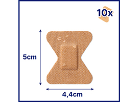 HANSAPLAST Elastic Fingerbop Strips, 10 pièces