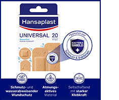 HANSAPLAST Pansement adhésif universel résistant à l'eau, 20 pièces
