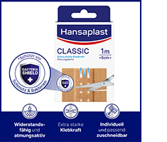 HANSAPLAST Pansement Classic 6 cmx1 m, 1 pc