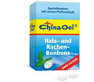 CHINA ÖL Pastilles pour la gorge et la toux sans sucre, 40 g