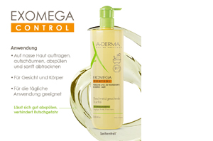 A-DERMA EXOMEGA CONTROL Huile de douche assouplissante, 750 ml