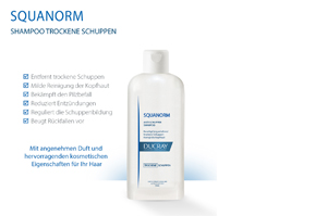 DUCRAY SQUANORM Shampooing de traitement contre les pellicules sèches, 200 ml