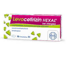 LEVOCETIRIZIN HEXAL en cas d'allergie 5 mg Comprimés pelliculés, 100 pc