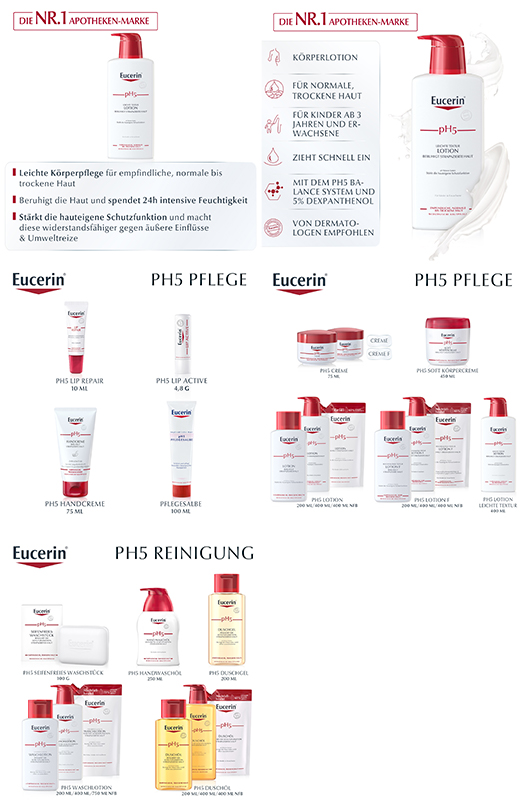 EUCERIN pH5 lotion légère peaux sensibles, 400 ml