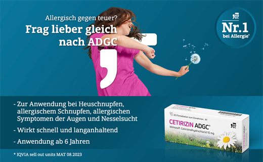 CETIRIZIN ADGC Comprimés pelliculés, 50 pc