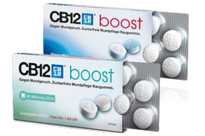 CB12 boost strong menthe gomme à mâcher, 10 pcs