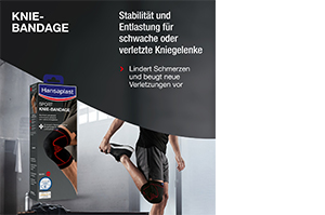 HANSAPLAST Bandage pour genou Sport taille M, 1 pc