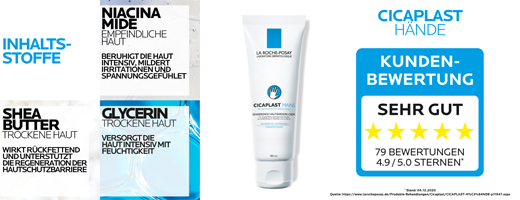 ROCHE-POSAY Cicaplast crème pour les mains, 100 ml