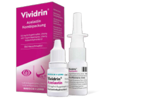 VIVIDRIN Azélastine Kombip. 0,5mg/ml ATR+1mg/ml NAS, 1 P