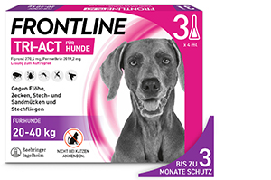 FRONTLINE Tri-Act Légère pour chiens 20-40kg, 3 pces